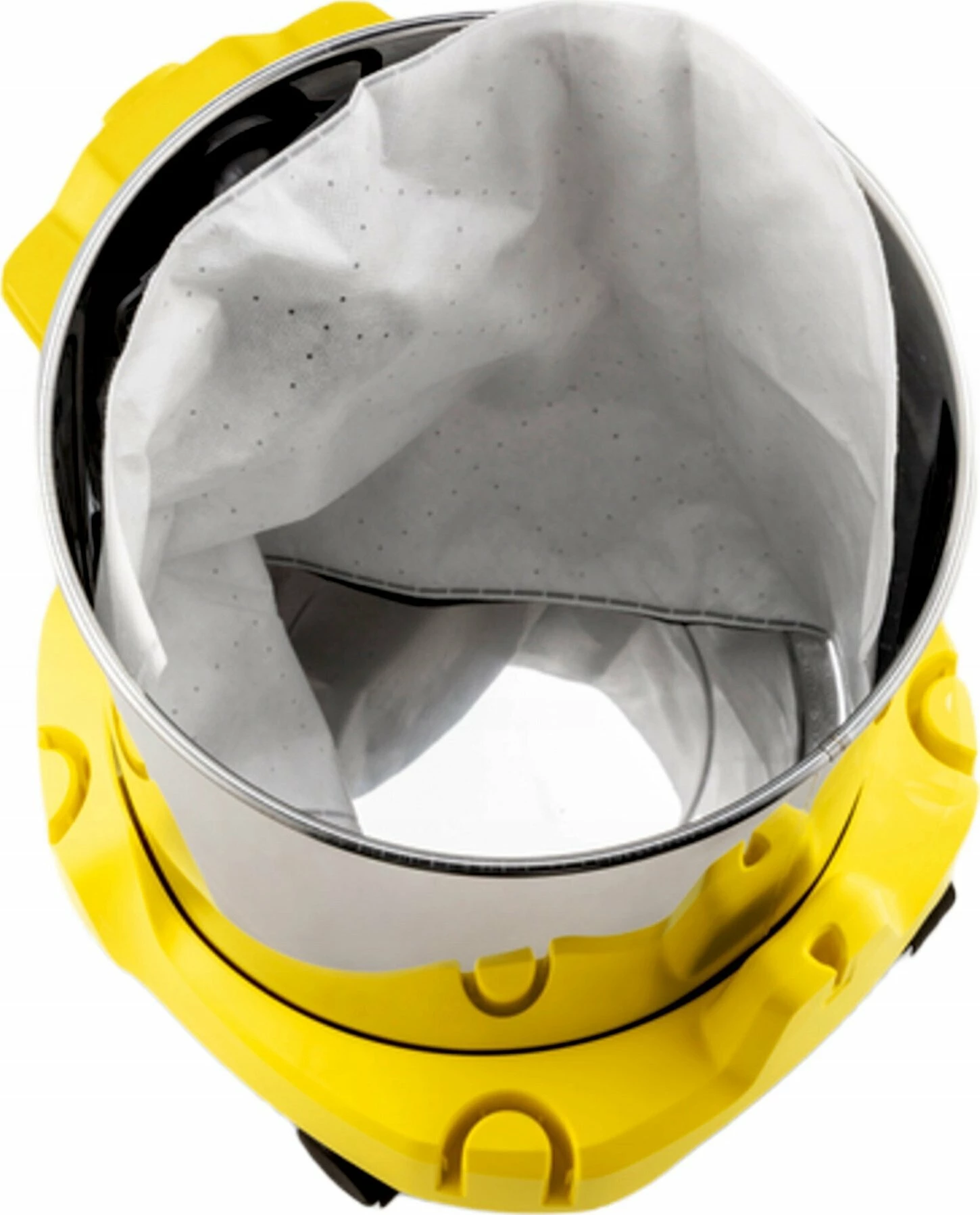 Fshesë me korrent industriale Karcher WD 2 Plus S V-15/4/18/C, 1000 W, depo 15 L, thithje e thatë/lagësht, e verdhë/argjend, set me aksesorë