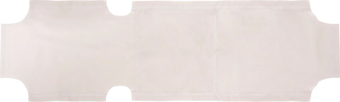 Mbulesë zëvendësuese Textilene për shezlong klasik, e bardhë, FH5072.03, 600gr/m2, 2x1