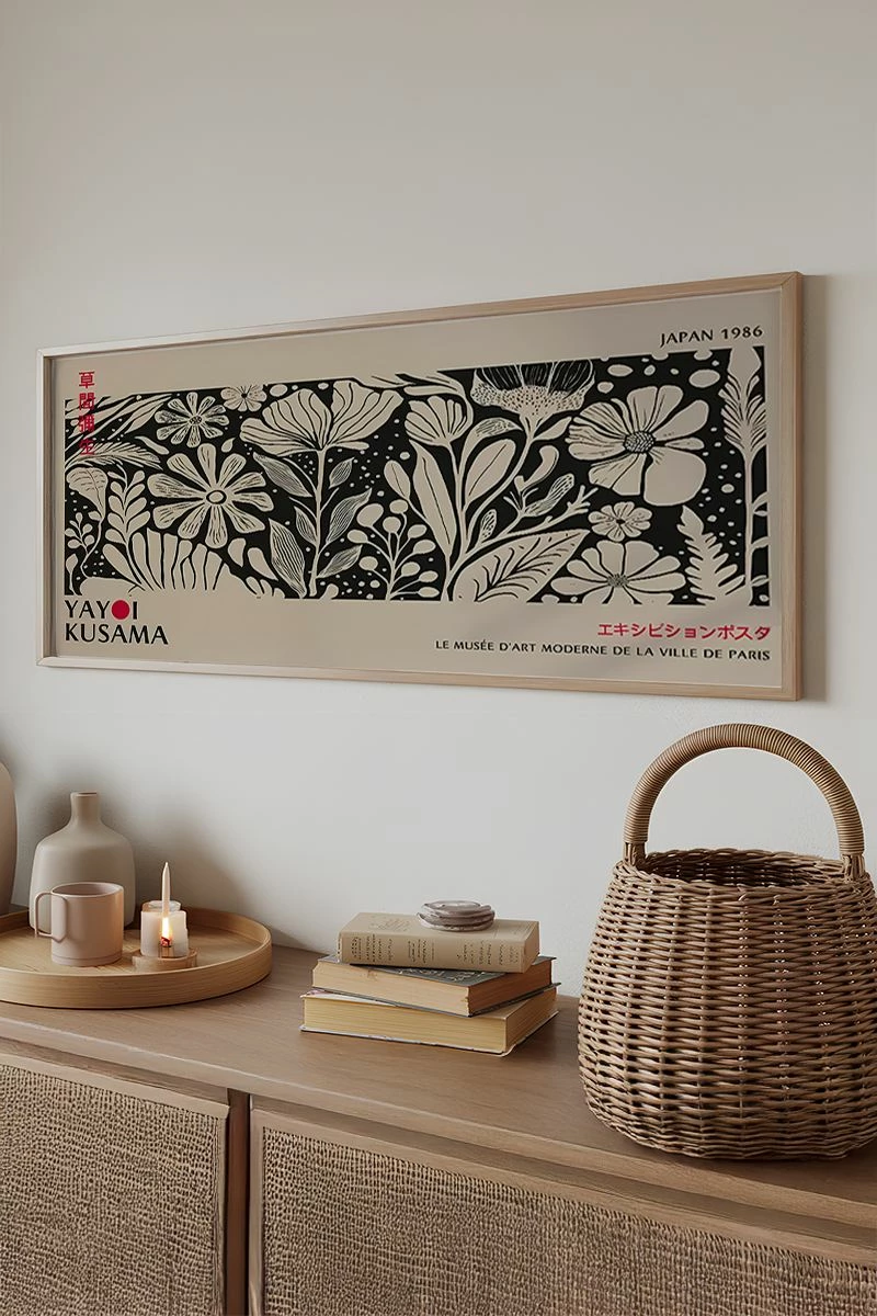 Pikturë dekorative me kornizë, shumëngjyrëshe, Wallity, Artsmdfyty5-3370, 33x70cm