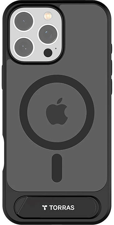 Mbështjellës Torras Pstand për iPhone 16 Pro, i zi
