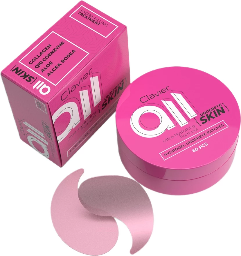 Patches për sy Clavier ALL Undereye SKIN për femra, 60 copë