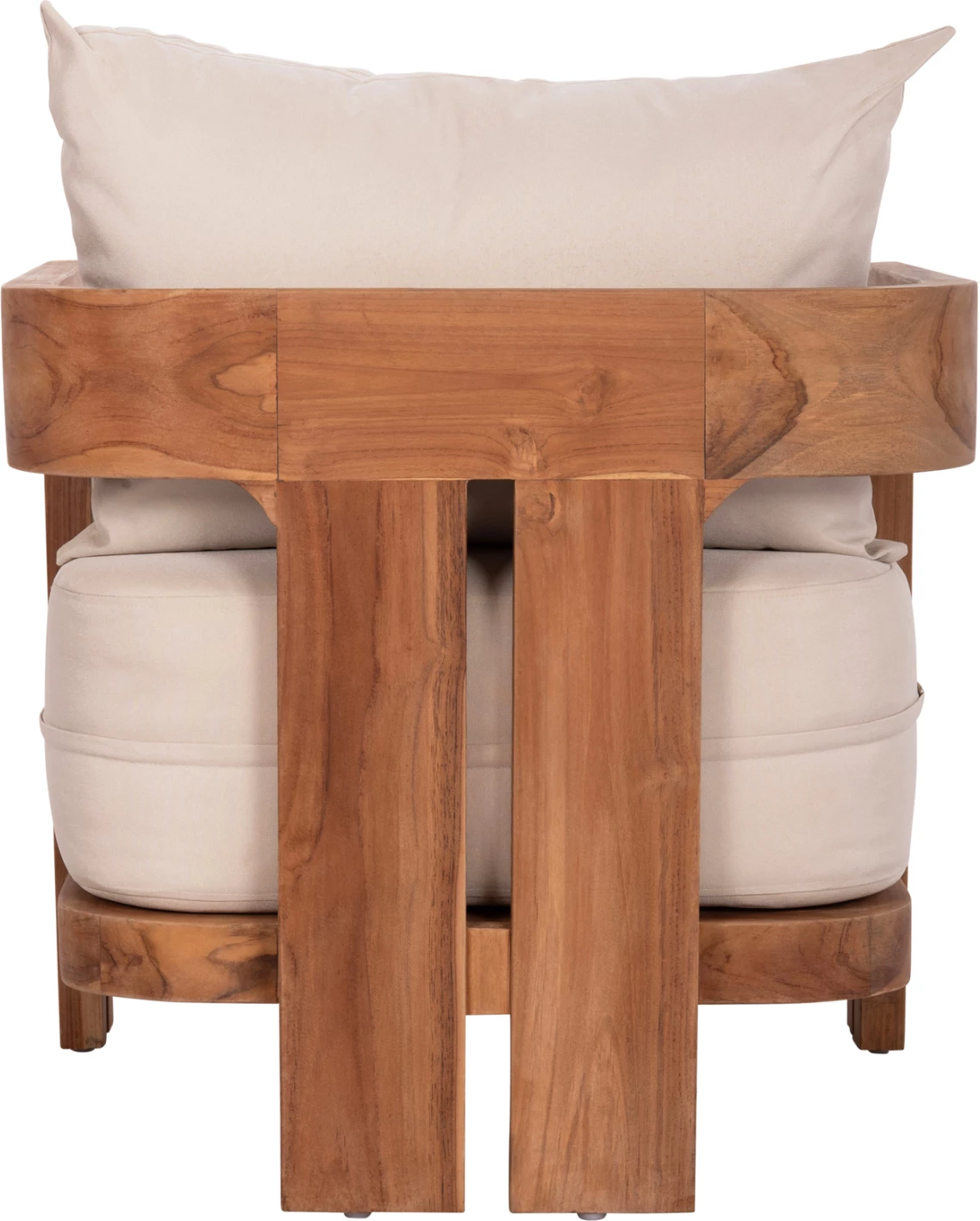Karrige lounge KIOTO, dru tik natyral, 70x74x72cm