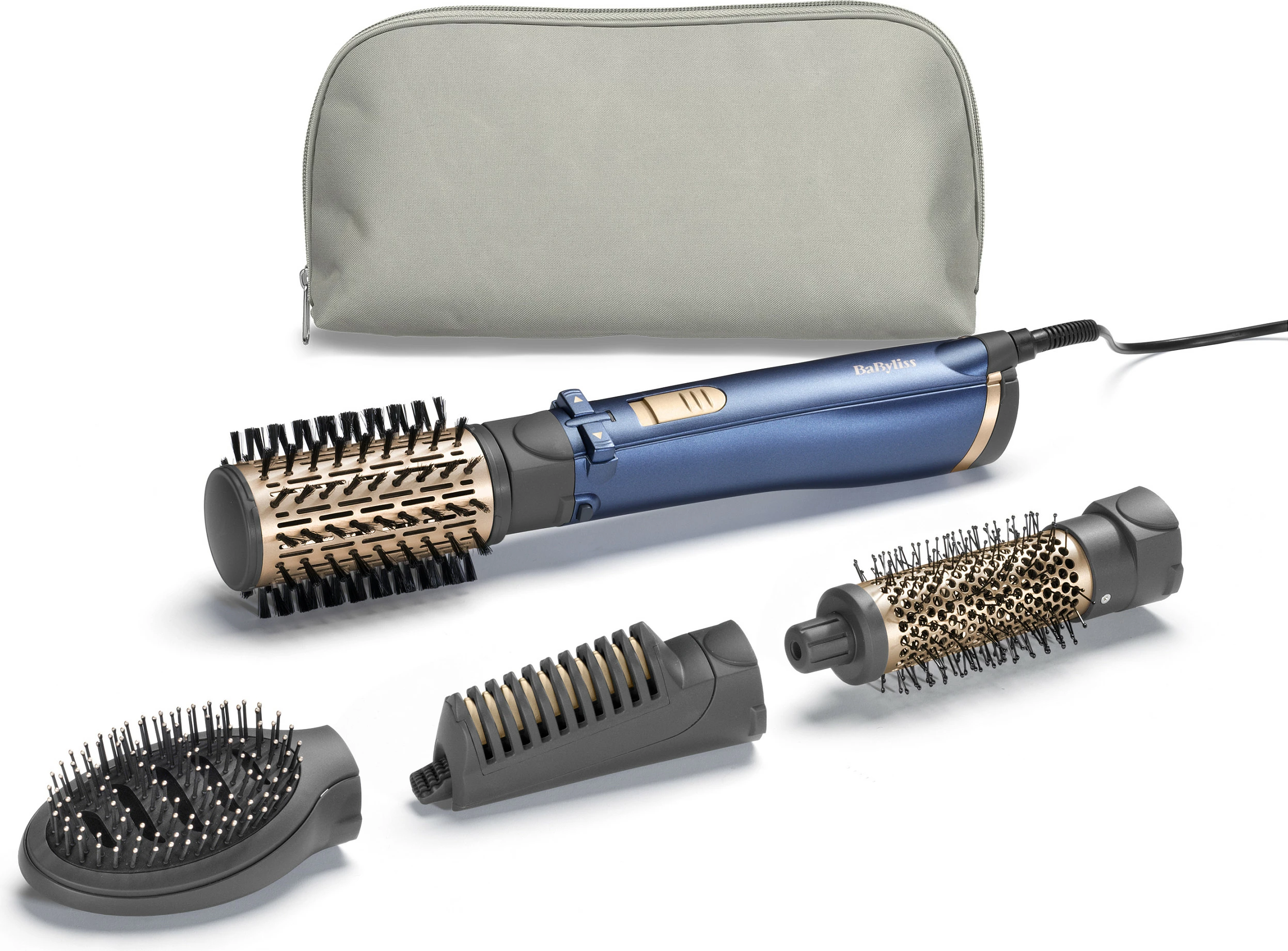 Furçë elektrike për flokë BaByliss Style Pro AS965E, me aksesorë, blu