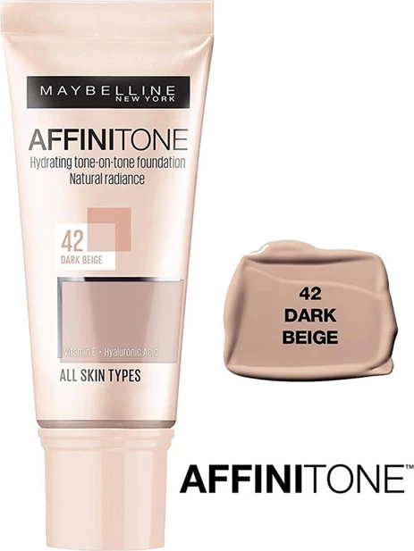 Maybelline Affinitone Unifying Foundation Cream 42 Dark Beige