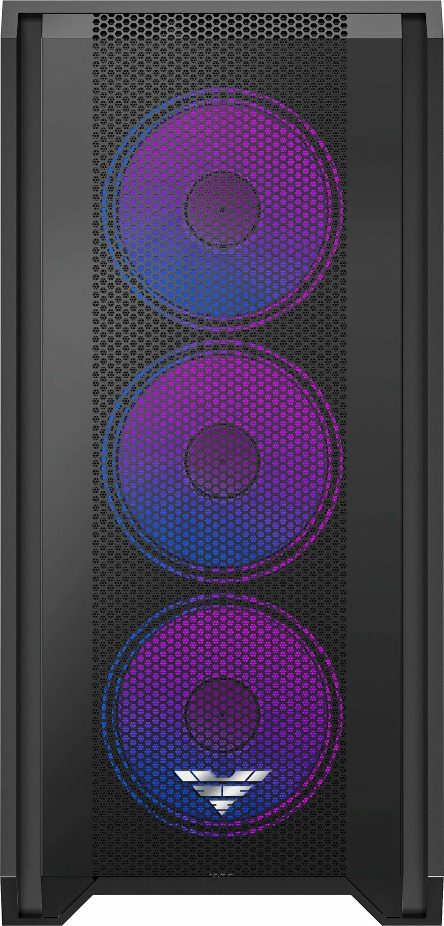 Kasë PREYON Nest Windy+ PRENWP04B, Midi Tower ATX, 4x120mm ARGB PWM, USB-C, e zezë