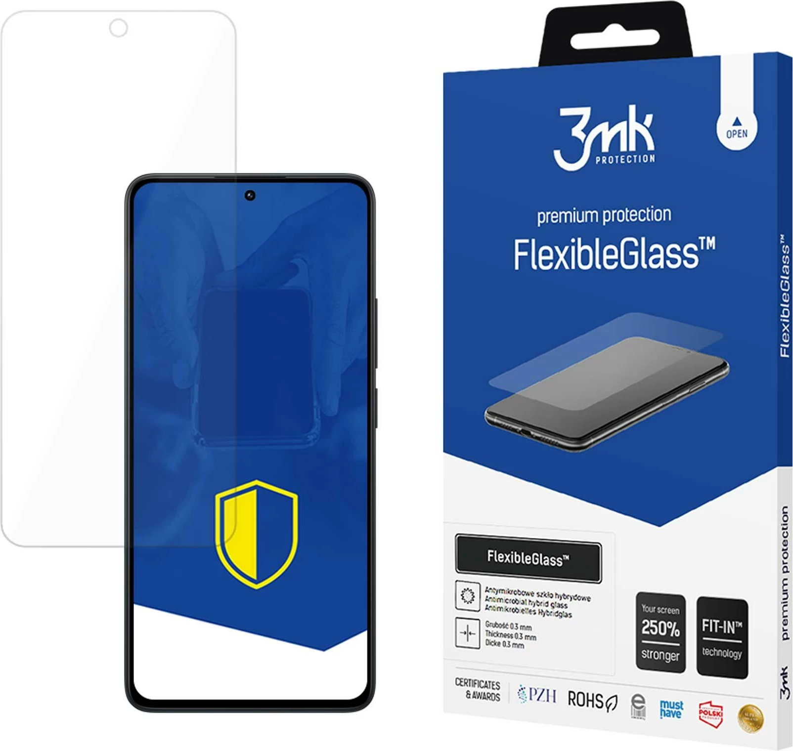 Mbrojtës ekrani FlexibleGlass 3mk për Xiaomi Redmi 13 4G, transparent