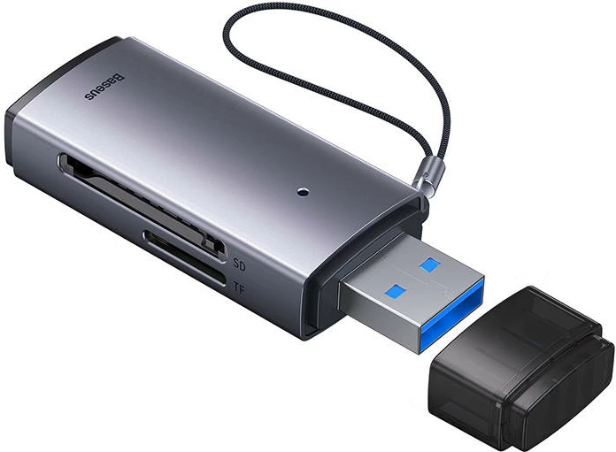 Lexues kartelash Baseus Lite Series WKQX060013, USB, SD/TF, 2 TB, Gri