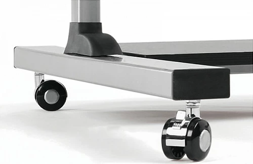 Stacion pune sit-stand LogiLink, mobil me rrota, lartësi e rregullueshme, e zezë/hiri