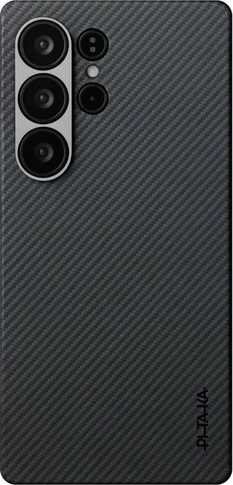 Mbështjellës Pitaka Slim Case për Samsung Galaxy S25 Ultra, zi/gri 5
