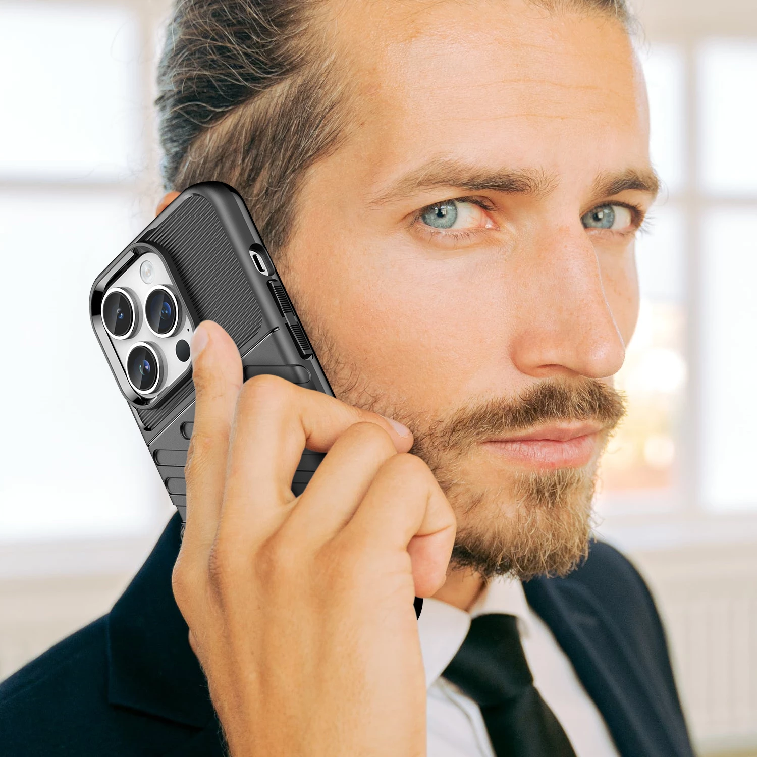 Mbështjellës Hurtel Thunder Case për iPhone 14 Pro, i zi