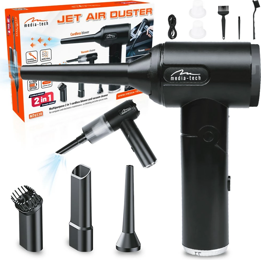 Fryrës ajri pa tela Media Tech MT6538, 2-në-1, 2000 mAh, i zi