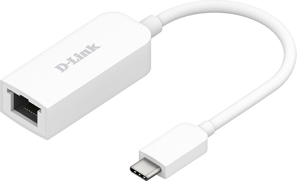 Adapter D-Link USB-C në Ethernet 2.5G DUB-E250, i bardhë