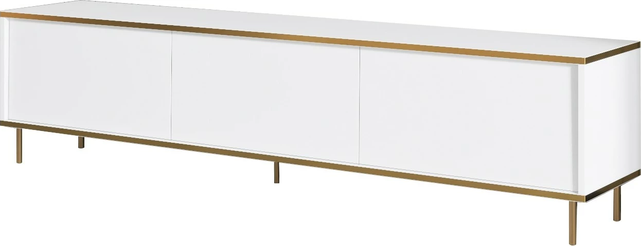 Komodë TV Hanah Home, e bardhë, e artë, Imaj