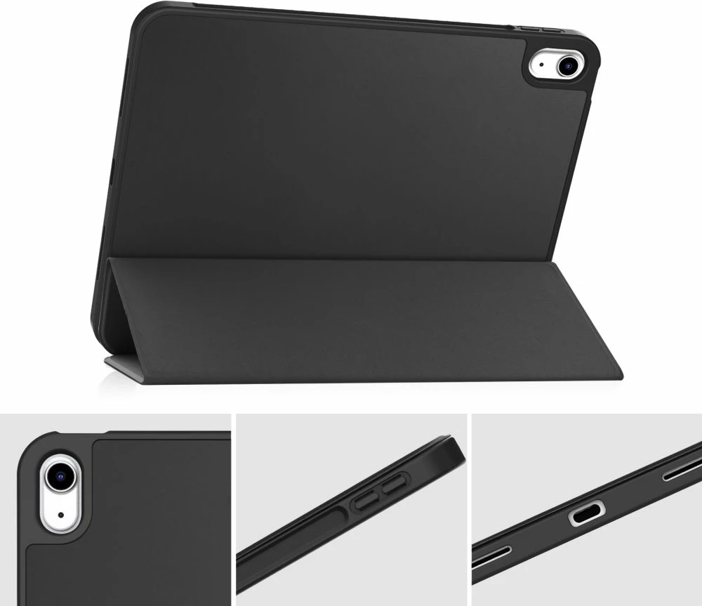 Mbështjellës Tech-Protect SC Pen për iPad 10.9" (2022), silikon, me mbajtëse, i zi