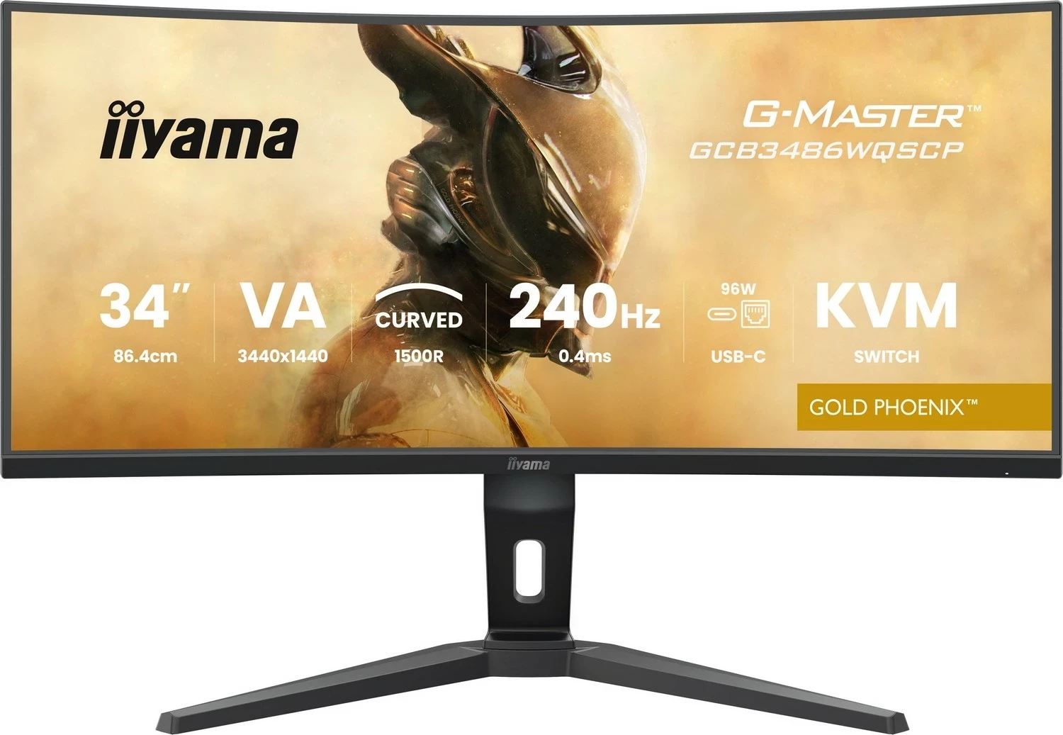 Monitor iiyama G-Master GCB3486WQSCP-B1, 34 inç, UWQHD, 240Hz, VA, i zi