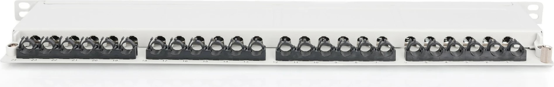 Patch panel Digitus CAT 6A, 24 porta, rackmount, gri