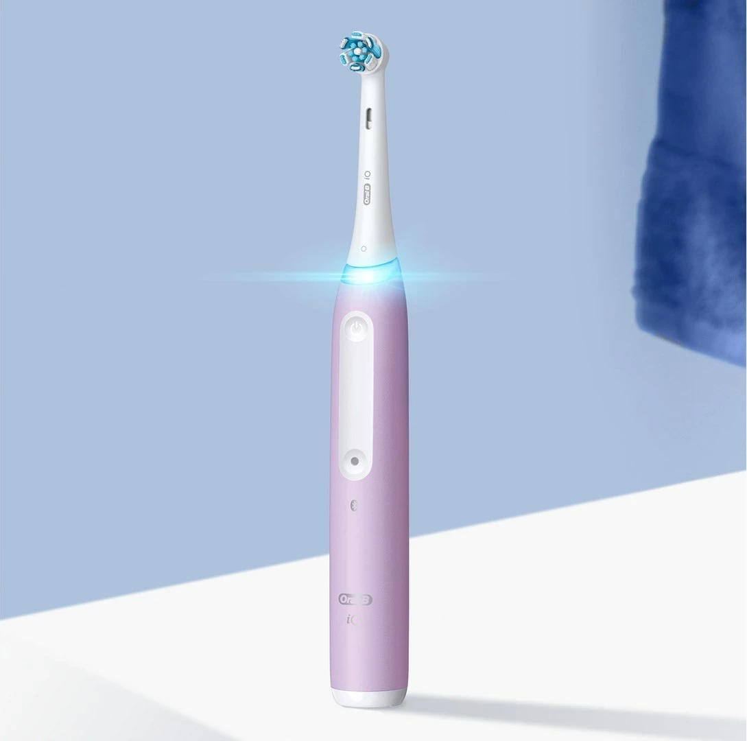 Furçë dhëmbësh elektrike Braun Oral-B iO4, për të rritur, me bateri të integruar, Rozë