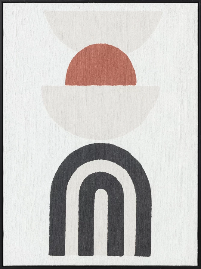 Pikturë dekorative KALEIDA, shumëngjyrëshe, MDF e zezë, 60x80x3.2cm