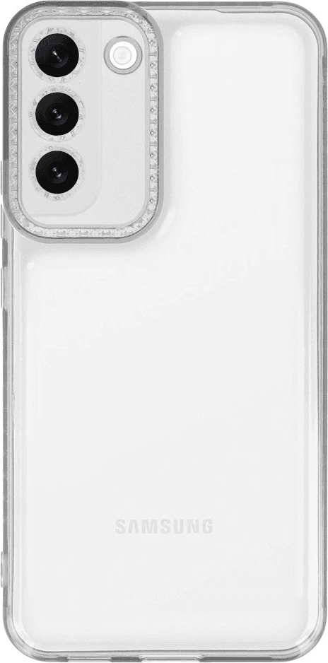 Mbështjellës ONASI Clear Case Diamond për Samsung Galaxy S23 5G, silikon 1.8mm, transparent