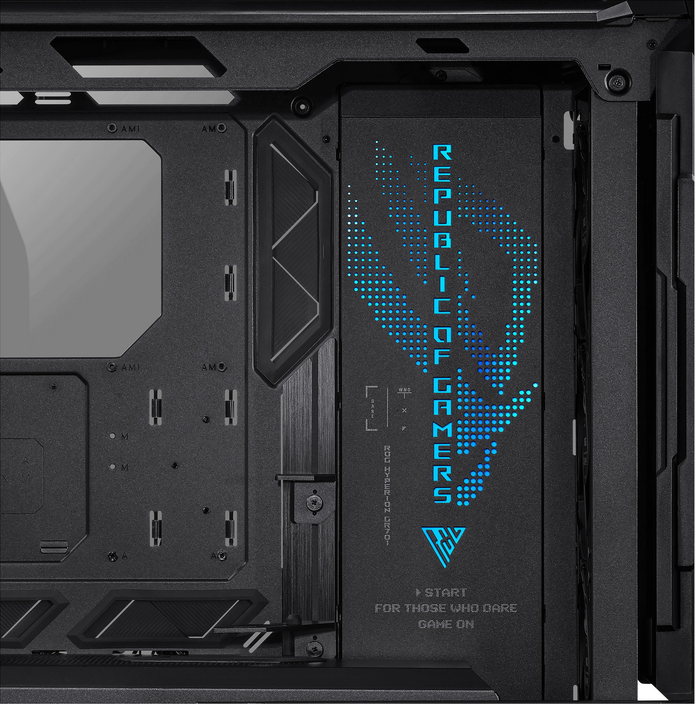 Kasë ASUS ROG Hyperion GR701 BTF Edition, Tower, RGB, xham i temperuar, e zezë/transparent