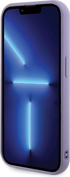 Mbështjellës Guess Sequin Script Metal për iPhone 15 Pro, vjollcë