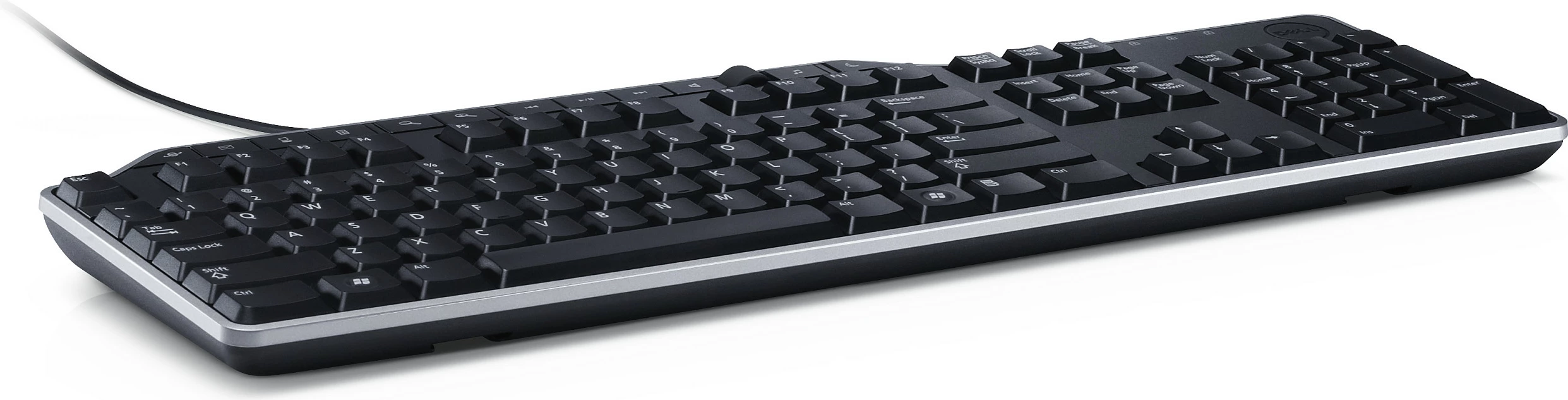 Tastierë DELL KB522, me kabëll USB, full-size 104 taste, QWERTZ gjerman, me numpad, me USB hub, e zezë
