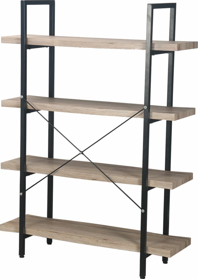 Raft librash Brick-Urban, ngjyrë natyrale dhe e zezë, 105x32x140