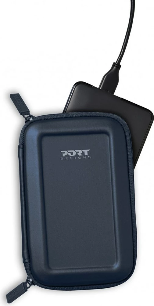 Kuti për disk SSD Port Designs, 2.5", e zezë 