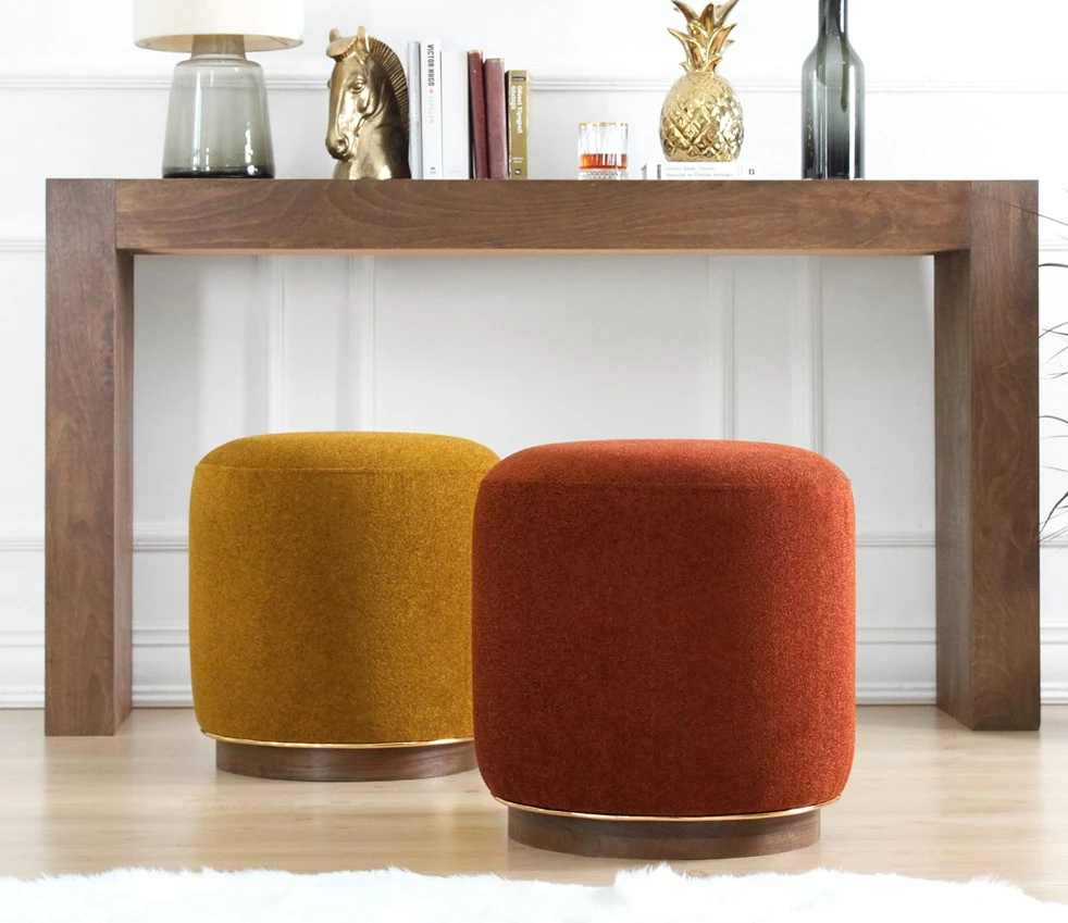 Puf Atelier del Sofa, ngjyrë e kuqe qeramike, Zeone