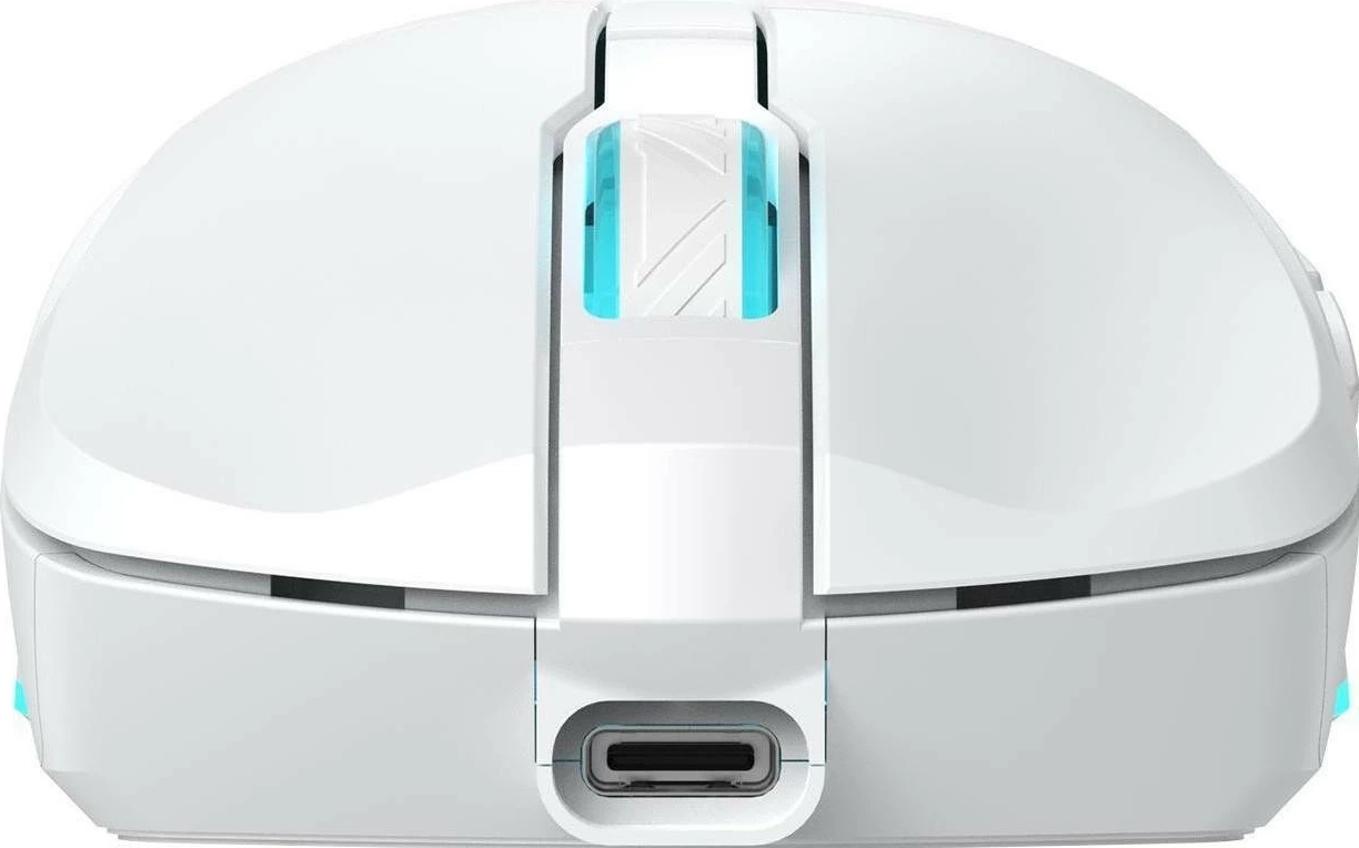 Maus gaming Baracuda Turtle, wireless 2.4GHz, 3200 DPI, RGB, i bardhë