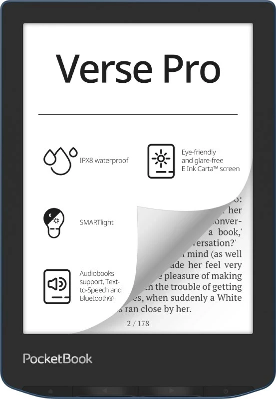 Lexues e-book PocketBook Verse Pro, 6", 16GB, Wi-Fi,  i z/ i kaltër