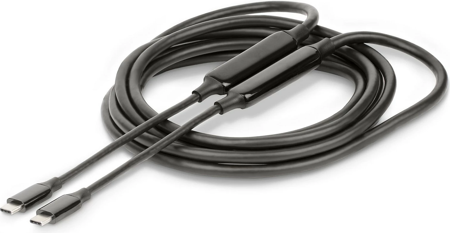 Kabllo USB-C StarTech 3m, Active, USB 3.2 Gen 2 10Gbps, PD 60W, 8K 60Hz, e zezë