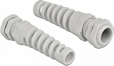 Glandë kablli DeLOCK PG11, IP68, për kabllo 5-10 mm, plastikë, 8 mm, gri