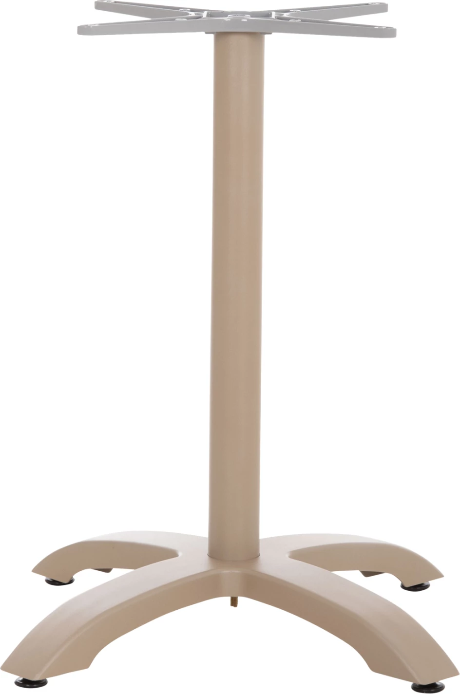 Baza alumini për tavolinë, ngjyrë kapuçino mat, FH460.25, 66x66x72cm, kryq 48x48cm