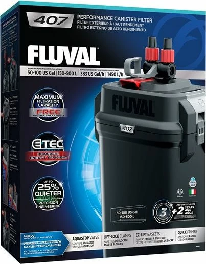 Filter i jashtëm akuariumi Fluval 407, 1450 L/h, për 150-500 L