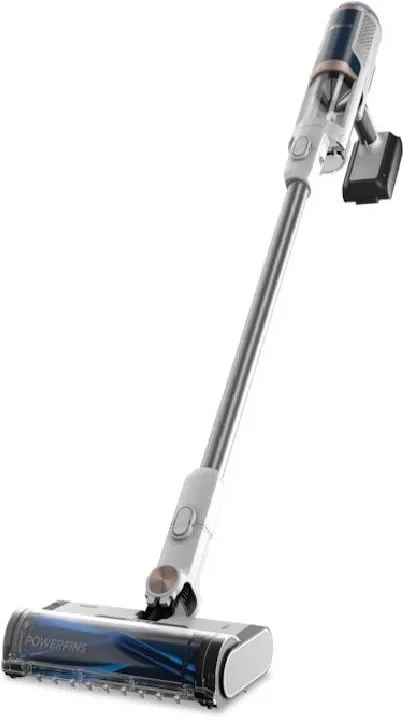 Fshesë vertikale pa kabllo Shark BU3521EU, bazë me zbrazje automatike, deri 40 min, 2.7 kg, 84 dB, blu/bardhë