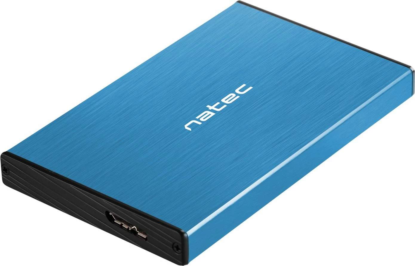 Kasë eksternale për HDD/SSD 2.5" Natec Rhino Go NKZ-1280, SATA III në USB 3.0, blu