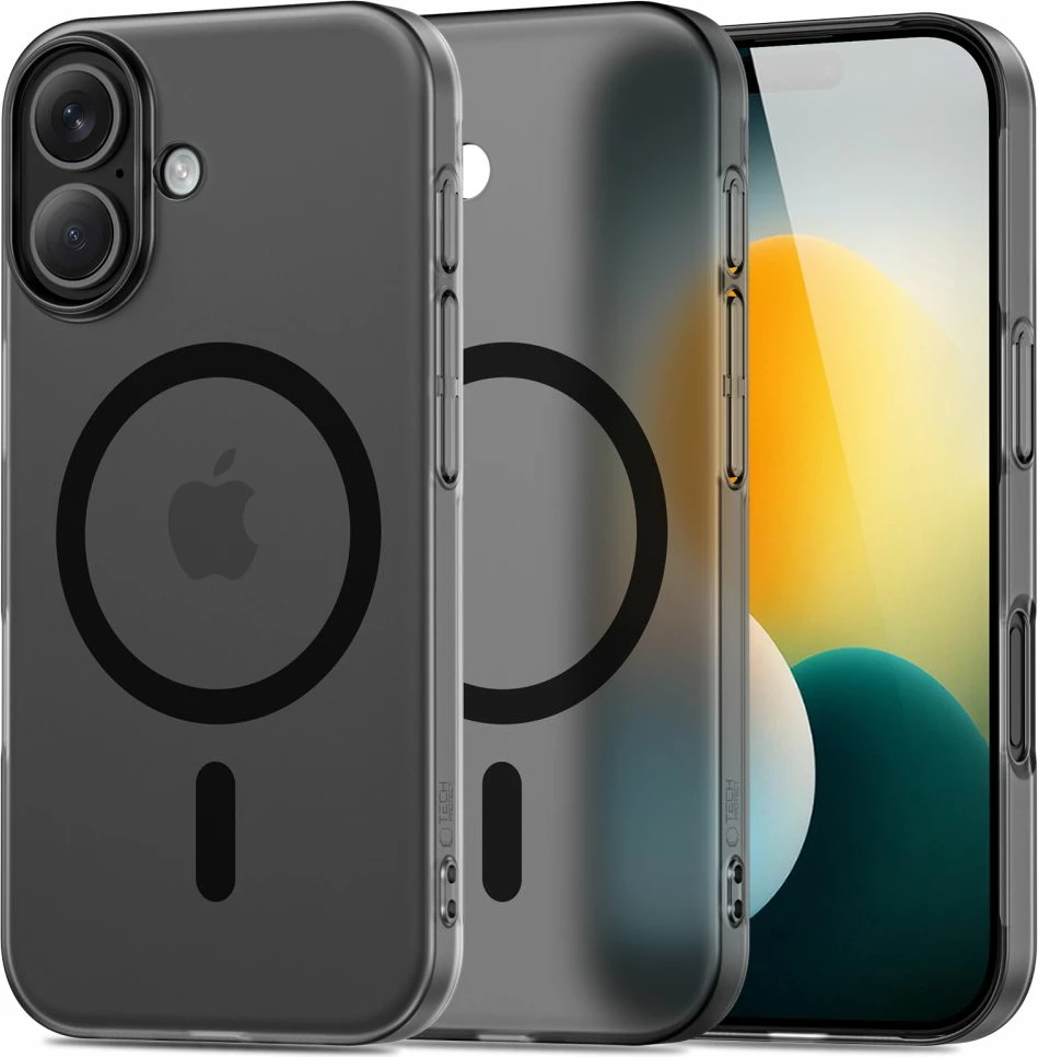 Mbështjellës Tech-Protect MagSlim MagSafe për iPhone 17, i zi mat, 1 copë