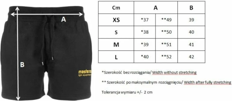 Shorce për femra Masters, të zeza [Madhësia: M]