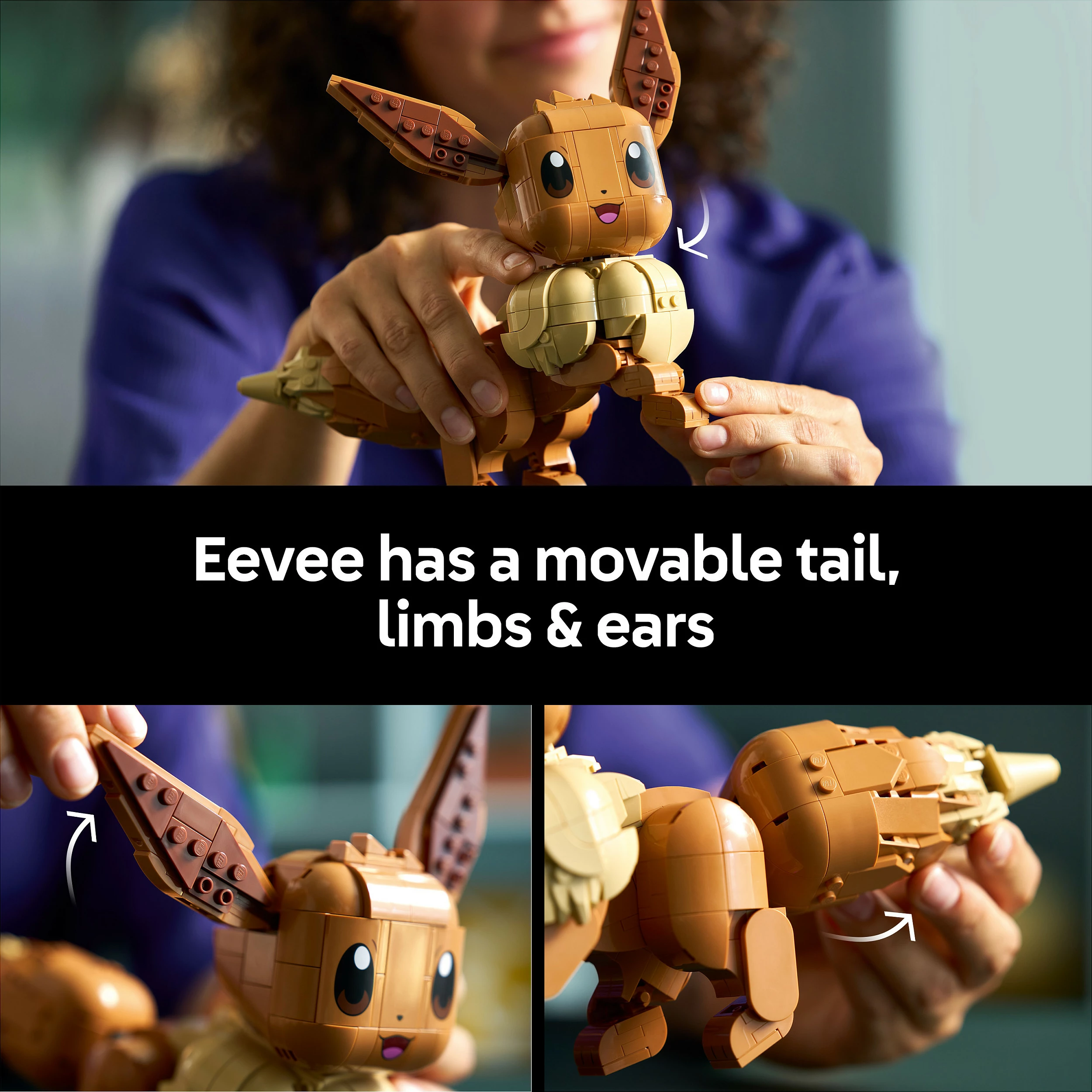 Set ndërtimi LEGO Pokémon Eevee (Evoli) 72151, 587 copë, 18+, Multicolor