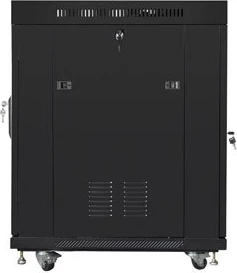 Kasë RACK 19 inç Lanberg FF01-8015-12BL, me derë xhami të fortifikuar