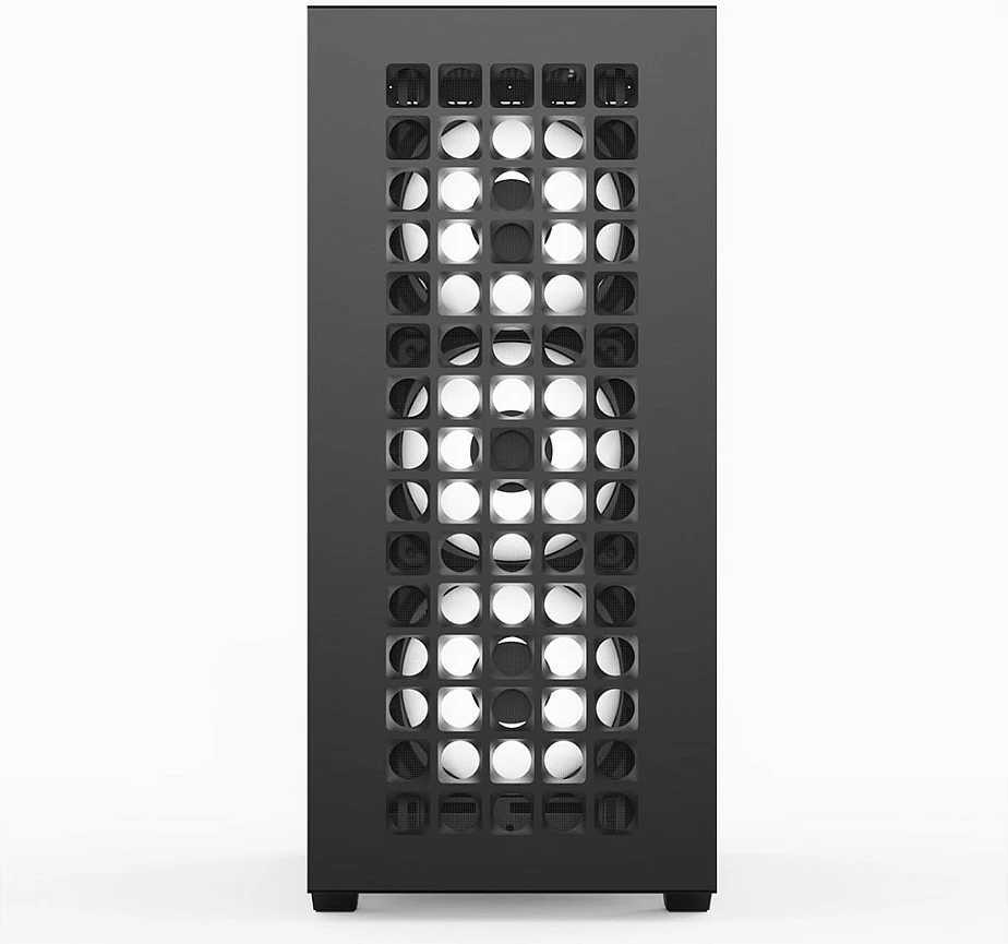 Kasë Aerocool D502A Midi Tower, RGB, e zezë