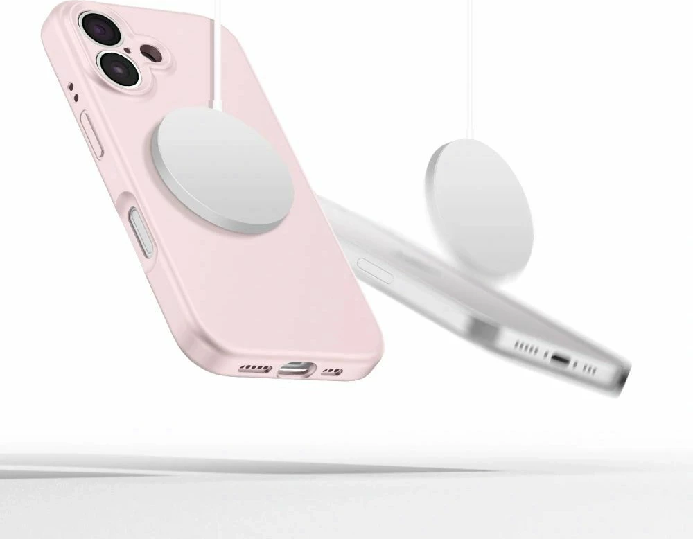 Mbështjellës Tech-Protect Liquid Silicone MagSafe për iPhone 16e, Rozë