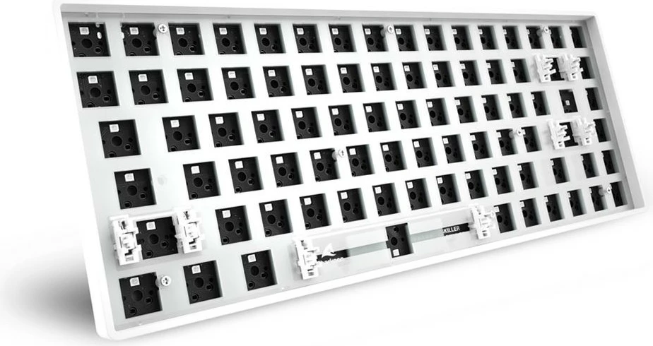 Tastierë mekanike barebone Sharkoon SKILLER SGK50 S3, 75%, RGB, e bardhë