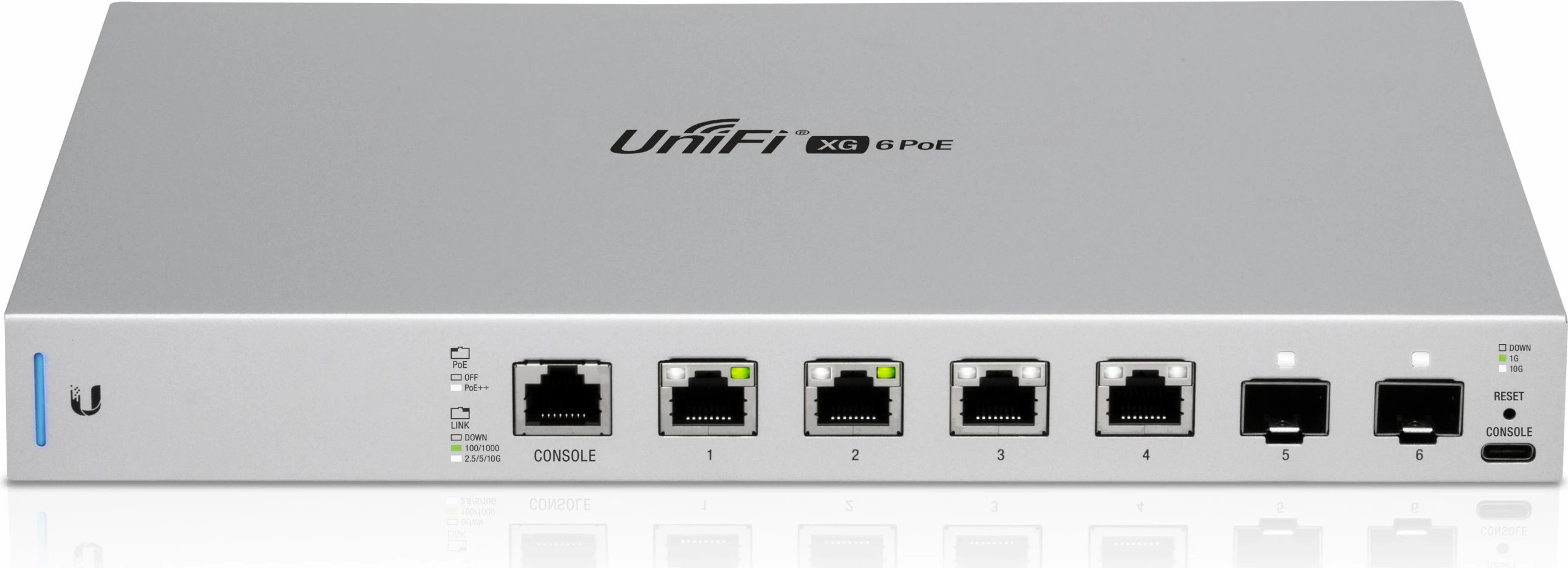 Switch Ubiquiti UniFi US-XG-6POE, 10G Ethernet, PoE, 1U, Gri
