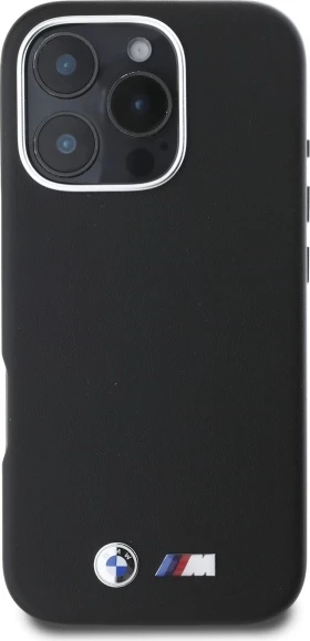 Mbështjellës BMW M Smooth Full Wrapped Metal MagSafe për iPhone 16 Pro, Zi