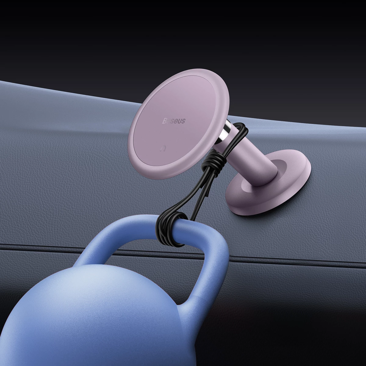 Mbështjellës magnetik për telefon Baseus C01, për panel të makinës, Violet