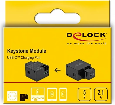 Modul Keystone DeLOCK USB Type-C port karikimi 2.1A, i zi