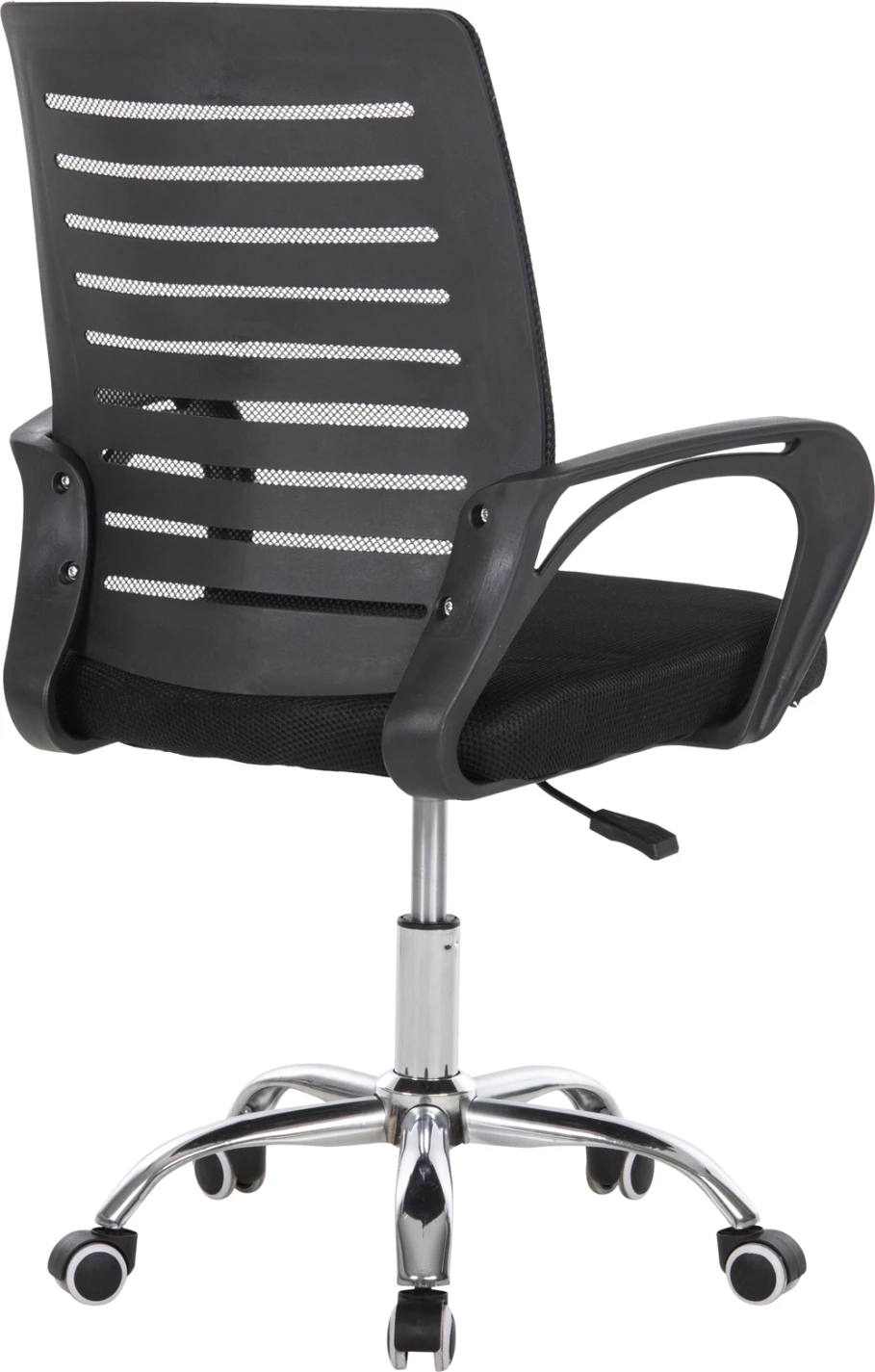 Karrige zyre TRAIL FH1192, rrjetë e zezë, këmbë metalike kromi, 64x55x98,5 cm.