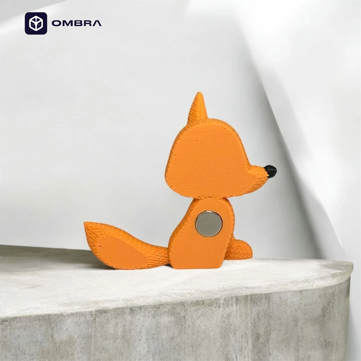 Knitted Fox Fridge Magnet - e Portokallt